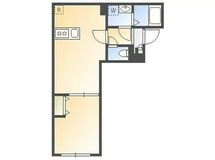 THE PARK EXIA 麻布十番(1LDK/B1階)の間取り写真