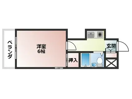 OMレジデンス岩倉(1K/3階)の間取り写真