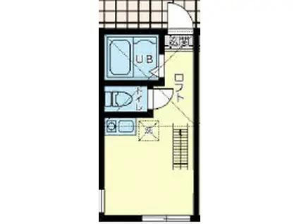 ユナイト追浜ディナール(ワンルーム/2階)の間取り写真
