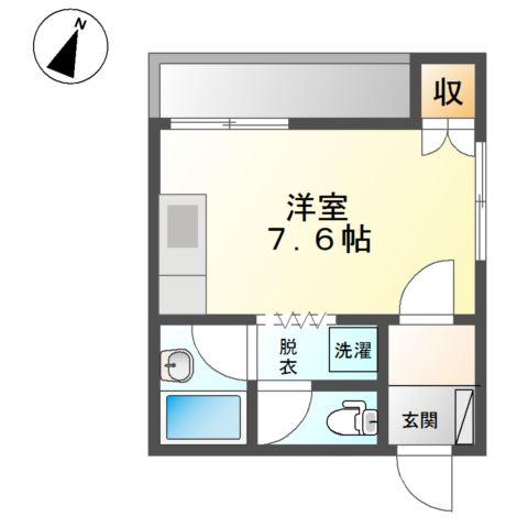 八事スチューデントビル(ワンルーム/3階)の間取り写真