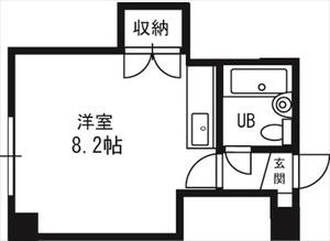 メゾン札幌N26W5(ワンルーム/5階)の間取り写真