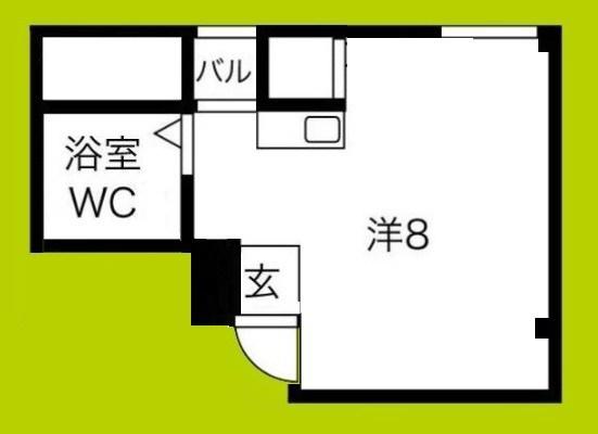 プレアール井高野(ワンルーム/3階)の間取り写真