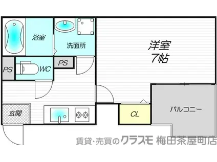 C&Aレジデンス(1K/1階)の間取り写真