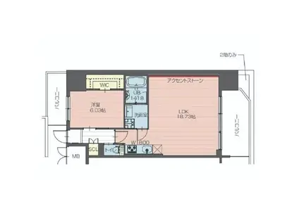 プレジオ新大阪EURO(1LDK/9階)の間取り写真