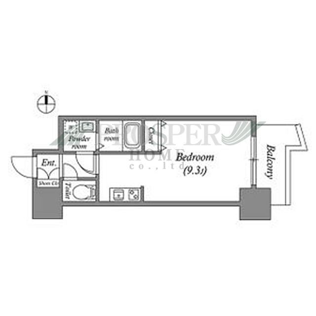 プライムアーバン松屋町(ワンルーム/6階)の間取り写真