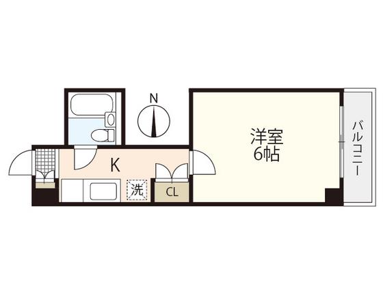 コーポ吉村(1K/3階)の間取り写真