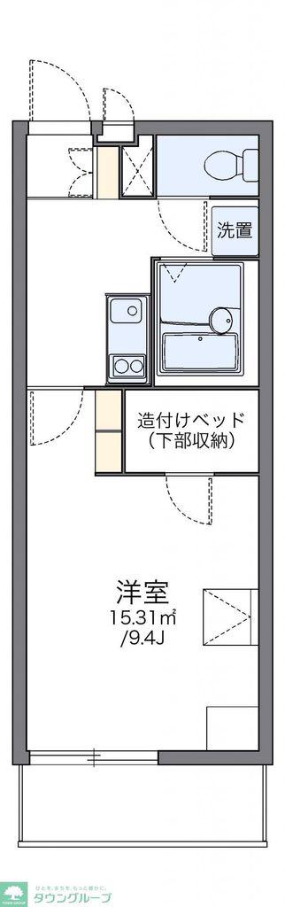 マノワールK(1LDK/1階)の間取り写真