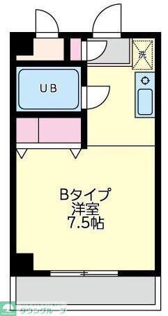 フェニックスヒルズ(ワンルーム/2階)の間取り写真