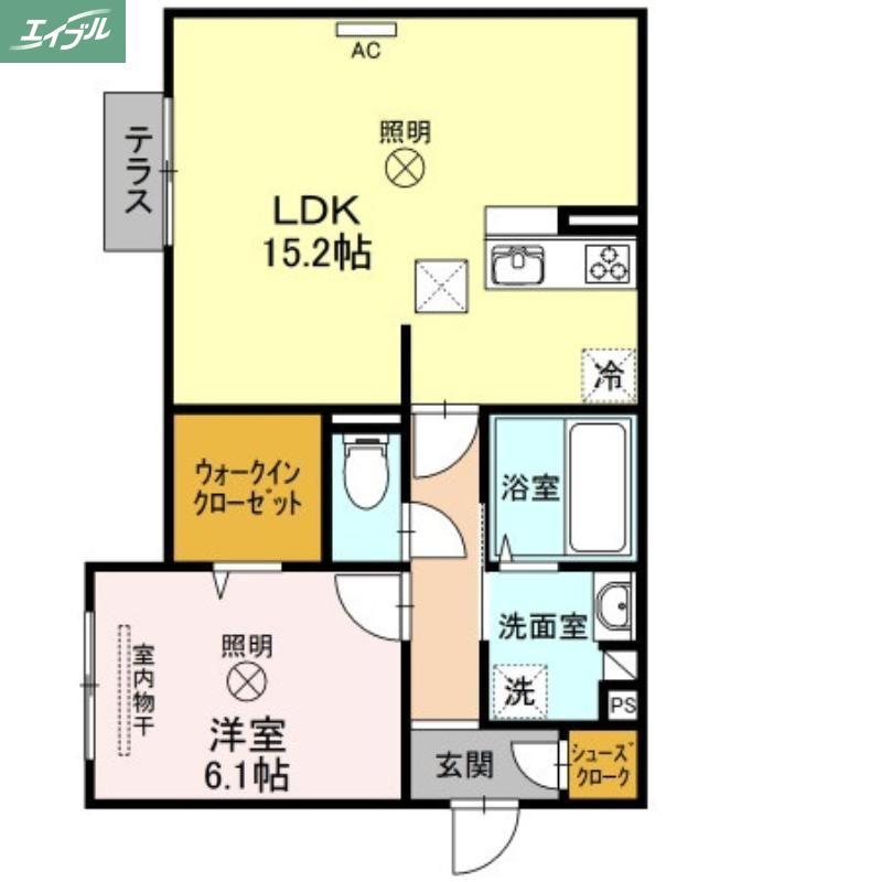 グランド レジデンス(1LDK/1階)の間取り写真