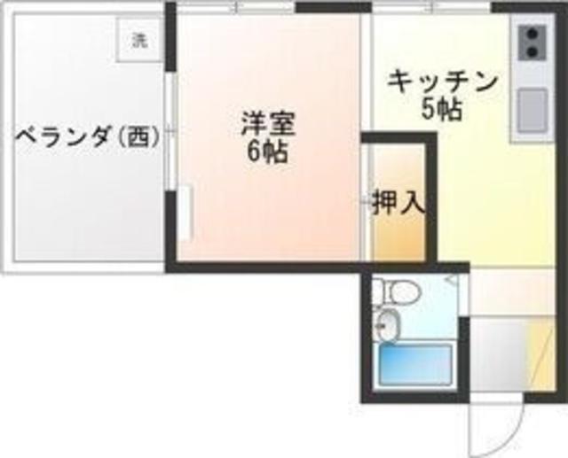 NYビル(ワンルーム/3階)の間取り写真