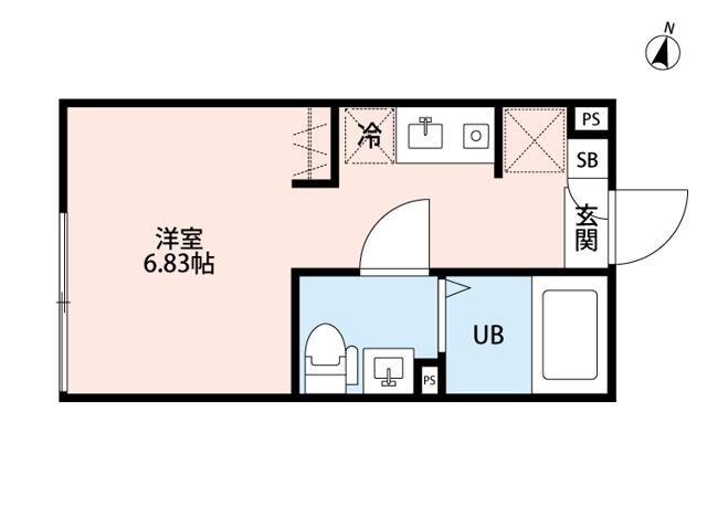 赤羽TERRACE(ワンルーム/1階)の間取り写真