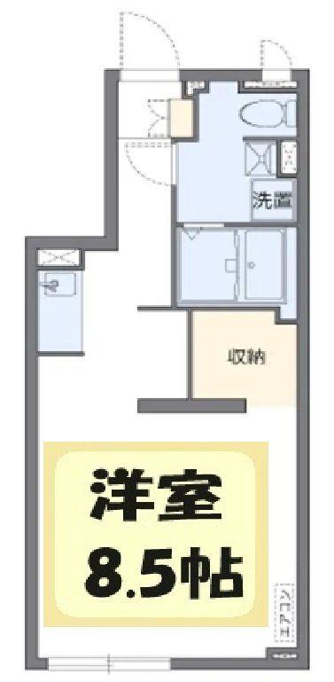 アルクルミエールオオツカ(ワンルーム/1階)の間取り写真