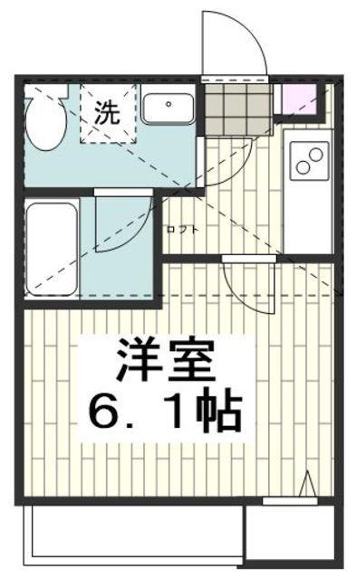 サマーワルツ(1K/2階)の間取り写真