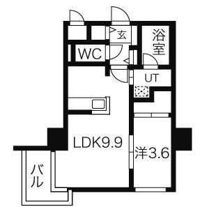 イリオス ディオ(1LDK/5階)の間取り写真