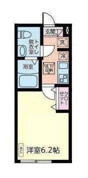 J-MAISON蕨(1K/2階)の間取り写真