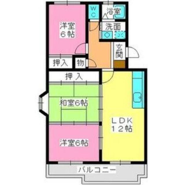 レークサイドパーク2(3LDK/3階)の間取り写真