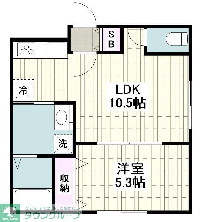 レラーブル鎌倉佐助(1LDK/1階)の間取り写真