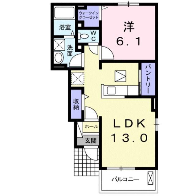 ロイヤル コート(1LDK/1階)の間取り写真
