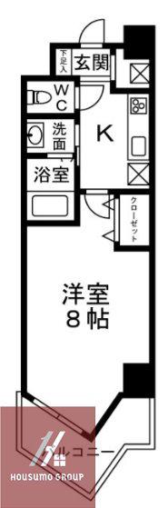 地下鉄谷町線 天神橋筋六丁目駅 徒歩10分 9階建 築19年(1K/5階)の間取り写真