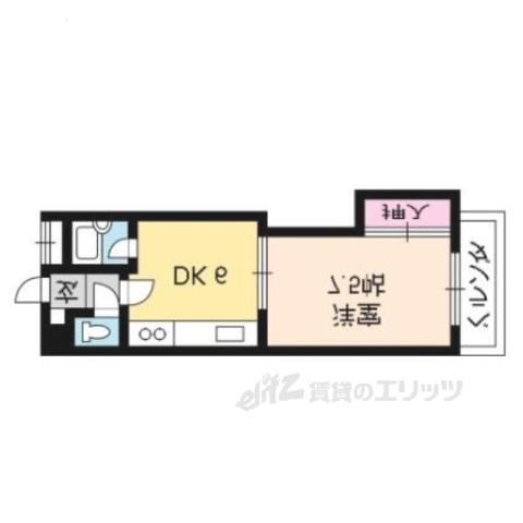 レッドモア(1DK/7階)の間取り写真