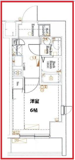 アクサス後楽園(1K/3階)の間取り写真