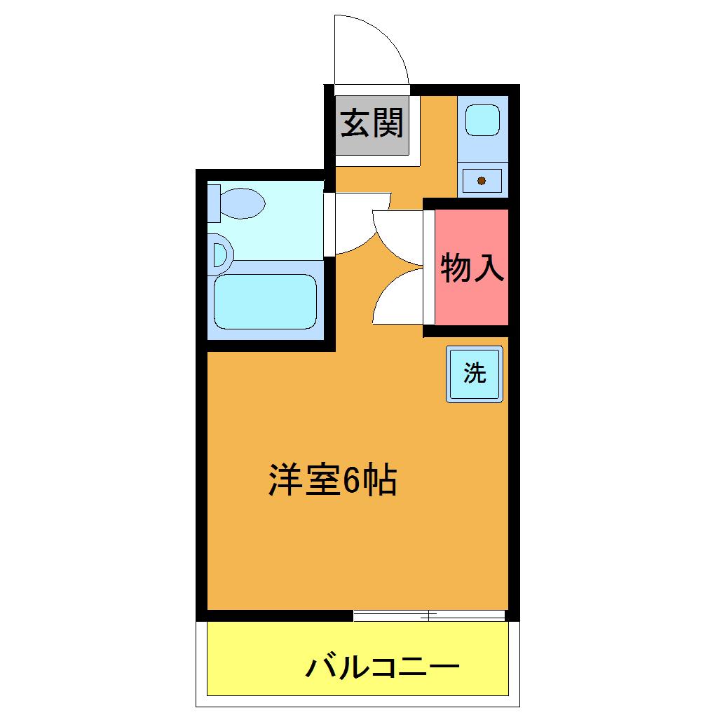 アイエムハイツ鬼高(ワンルーム/1階)の間取り写真