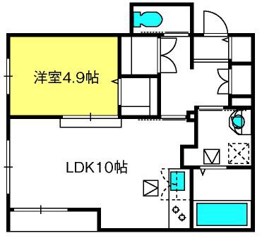 メゾン オリヴィエ(1LDK/1階)の間取り写真