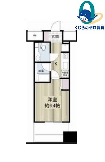 レジディア久屋大通(1K/3階)の間取り写真