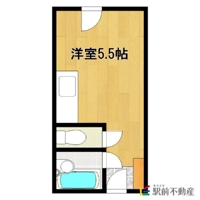 羽犬塚駅前ビル(ワンルーム/3階)の間取り写真