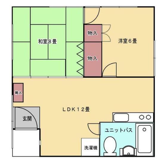 佐内コーポ(2LDK/3階)の間取り写真