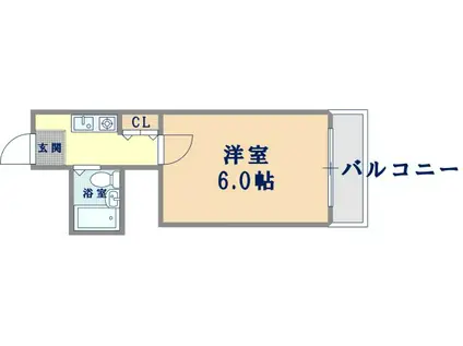 エクセルハイム千躰(1K/4階)の間取り写真
