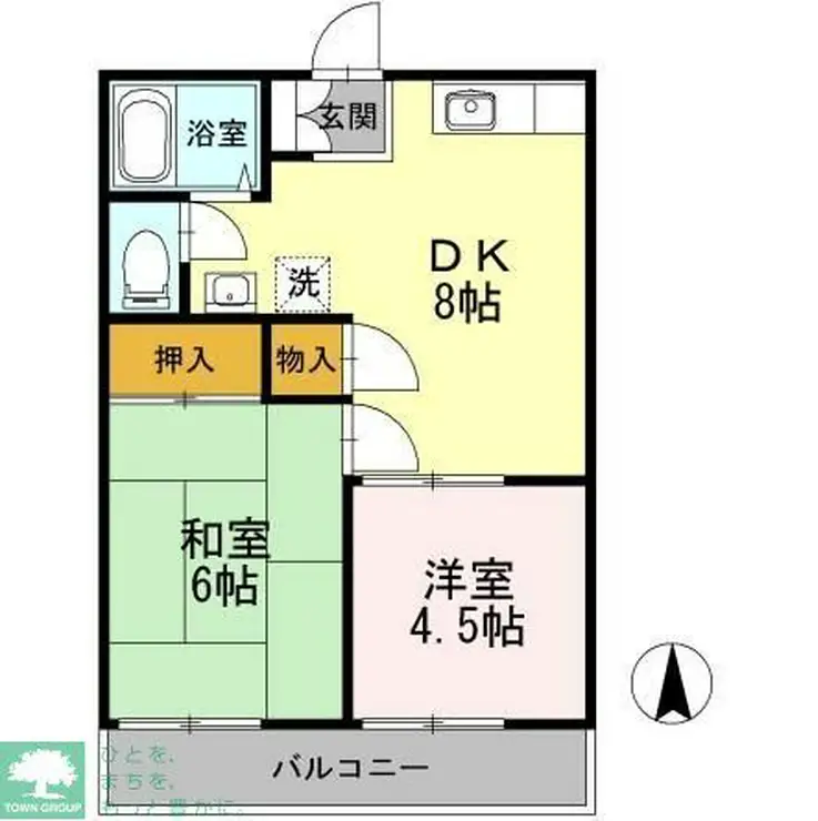 コーポスピカ 1階階 間取り