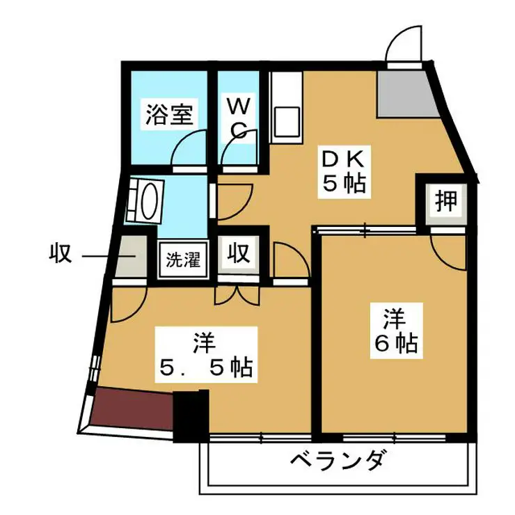 スリーハイツ1号棟 3階階 間取り