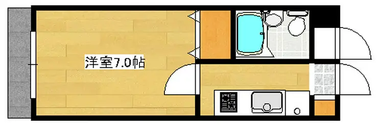 シャンブレ元住吉 3階階 間取り
