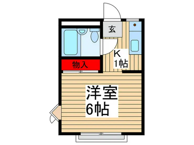 コーポ金子2 2階階 間取り