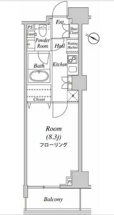 グレイスコート目黒 4階階 間取り