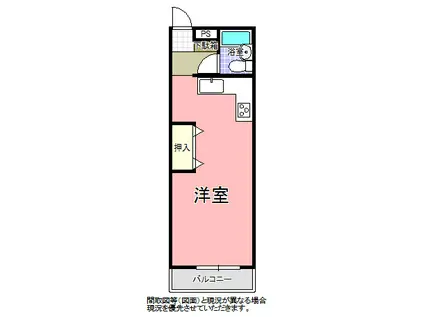 HILS・FLAT(ワンルーム/1階)の間取り写真