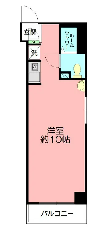 シーサイドビラ鵠沼 3階階 間取り