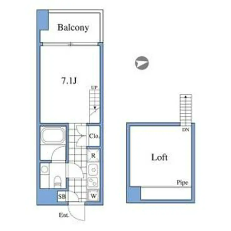 RIZ高輪 7階階 間取り