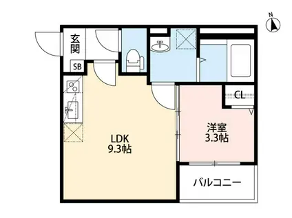 キアラ寿(1LDK/1階)の間取り写真