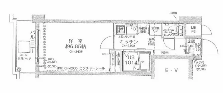 ヴェローナ白金 5階階 間取り