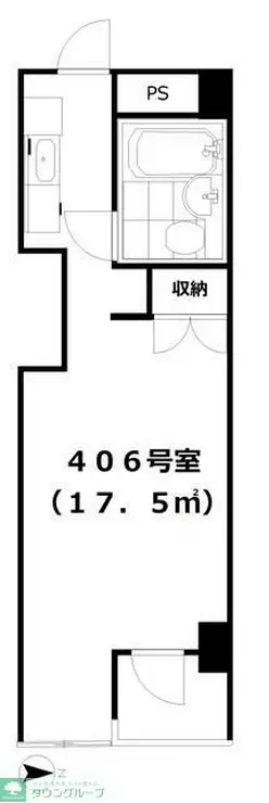アームス経堂 4階階 間取り