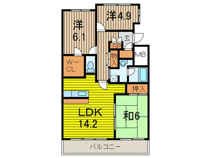 フォレストコート 2階階 間取り