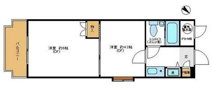 日興パレス登戸 3階階 間取り
