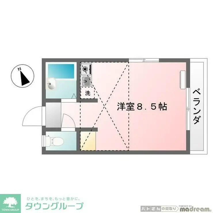 ローズヴィラ明神町 2階階 間取り