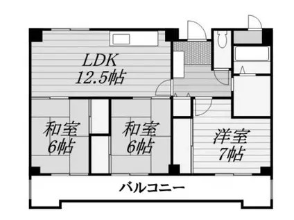 アース・フレンドリー那珂(3LDK/10階)の間取り写真