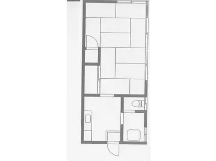 遠藤荘(2K/2階)の間取り写真