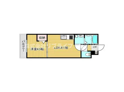 アーバンコート加古川(1LDK/3階)の間取り写真