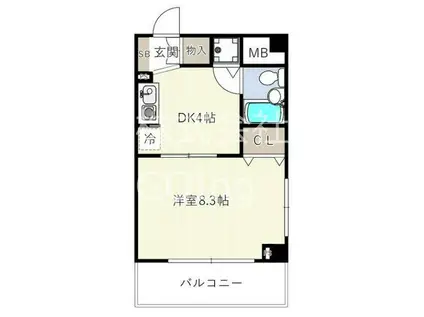 アソルティ関内大通公園(1LDK/2階)の間取り写真