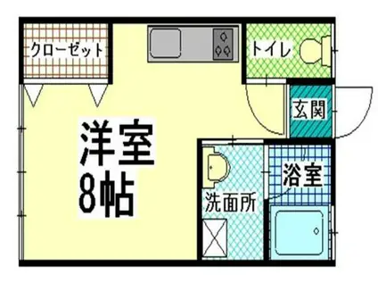 サンライフ秀峰(ワンルーム/2階)の間取り写真